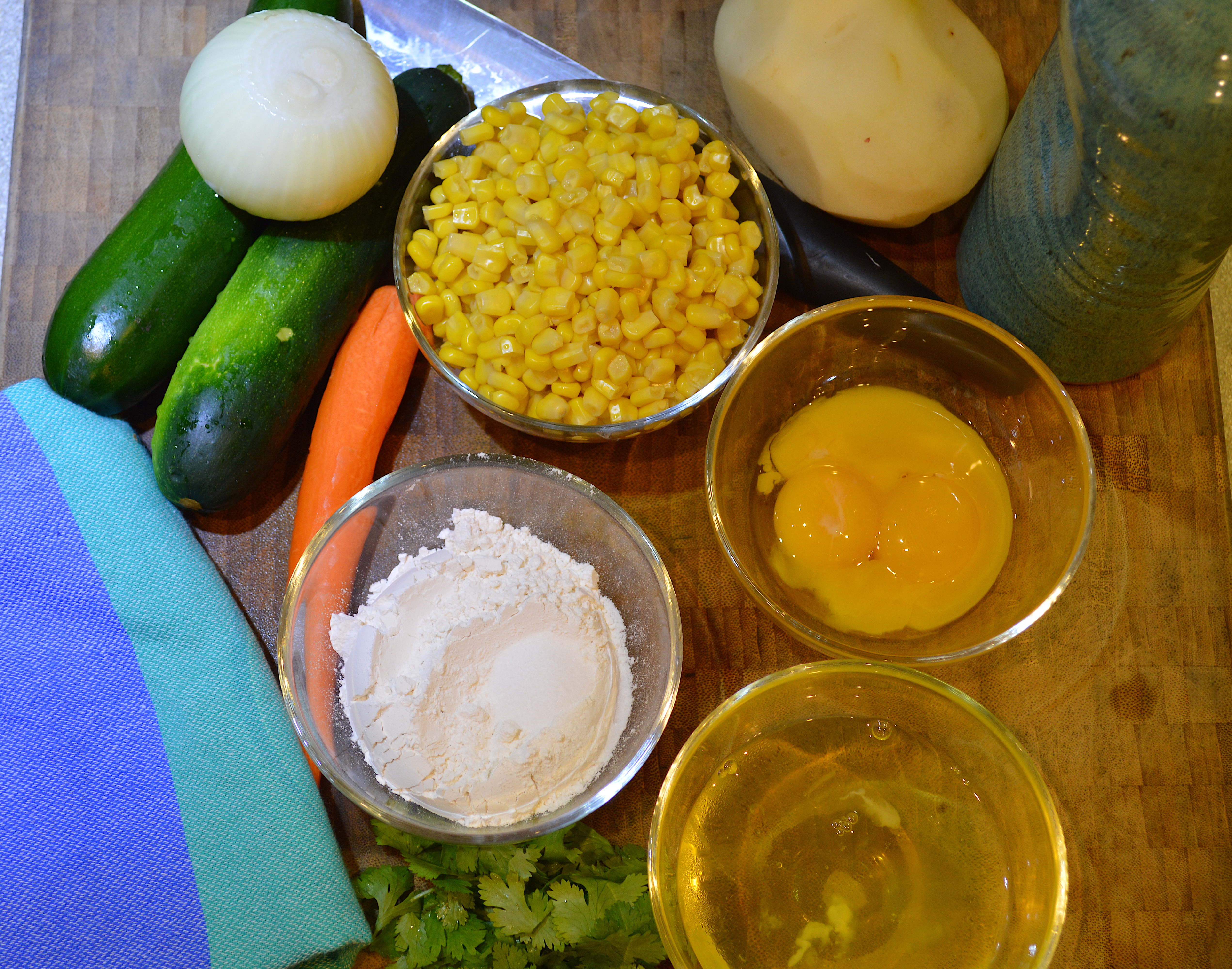 Ingredients for Vegetable Fritters